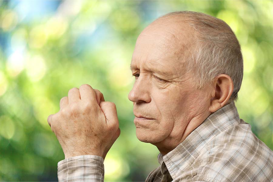 A man with Alzheimer's Disease.