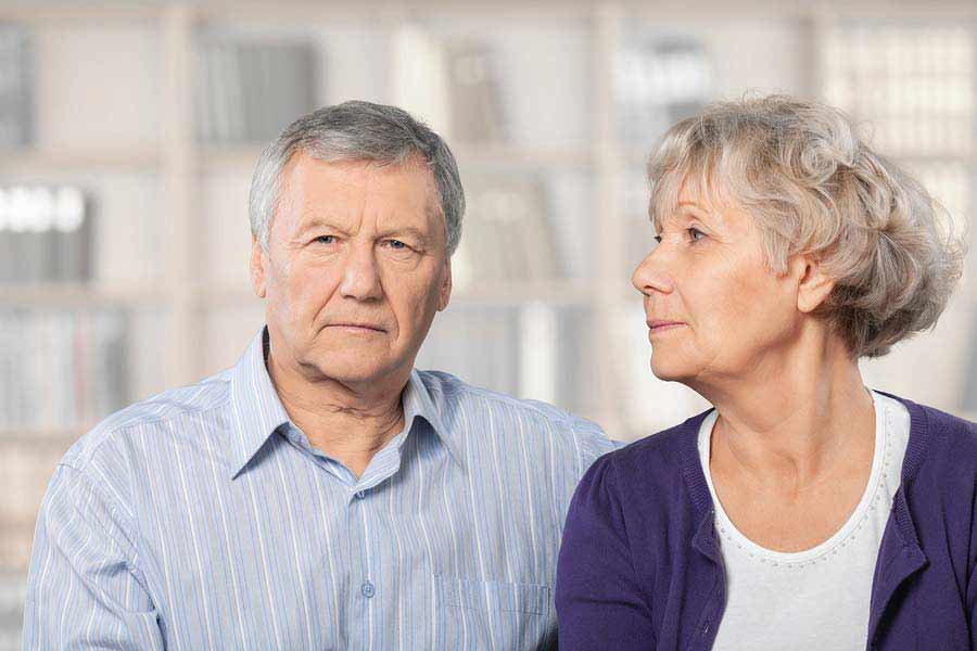 Someone with a spouse showing signs of dementia