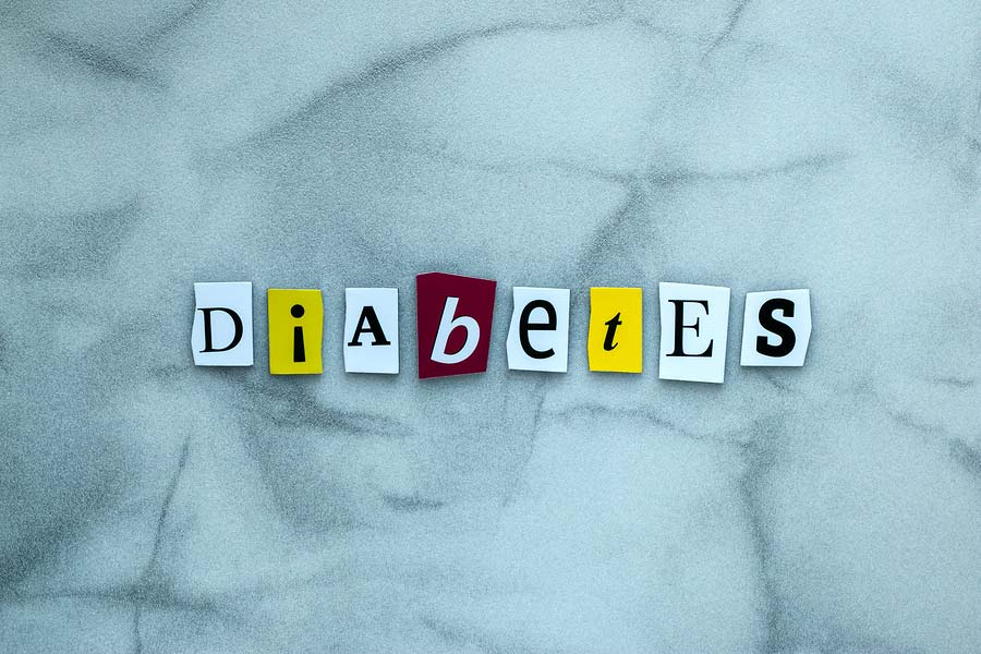 Diabetes spelled out