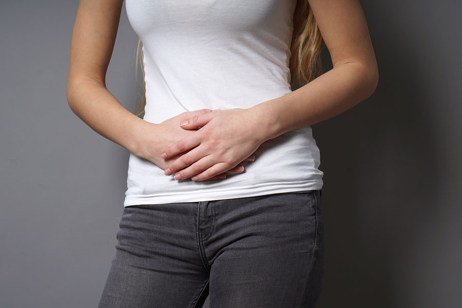 A woman in abdominal pain with IBS